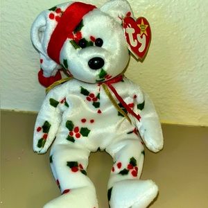 Holiday Teddy collectible 1998 Beanie Baby